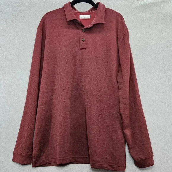 GrandSlam Performance Long Sleeve‎ Red Golf Polo Men's Size XL - Picture 1 of 4